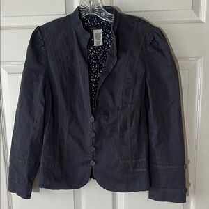 Marc Jacobs‎ Dark Blue Military Style Jacket Blazer, Sz 8